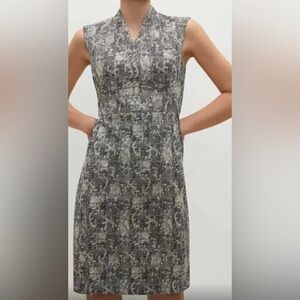 MM.LAFLEUR Elegant Gray Patterned Dress